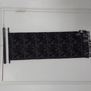 Black Floral Steve Madden Scarf